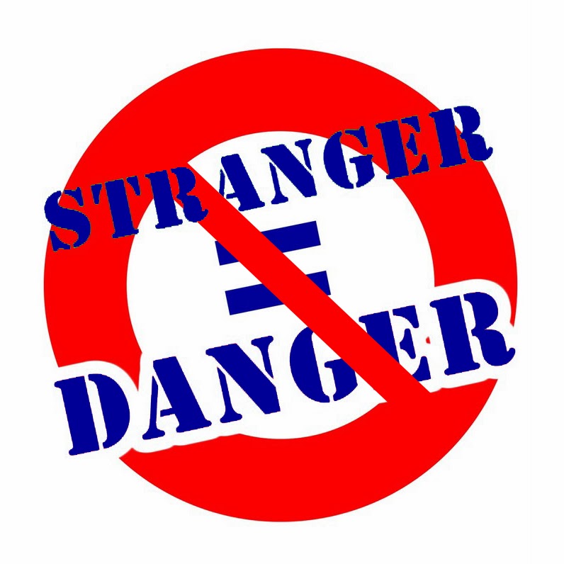 stranger danger sign